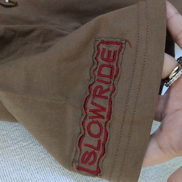 NWT Electric Shock Men's LTD Edition Short Sleeve T Biker Size Large - Picture 4 of 11